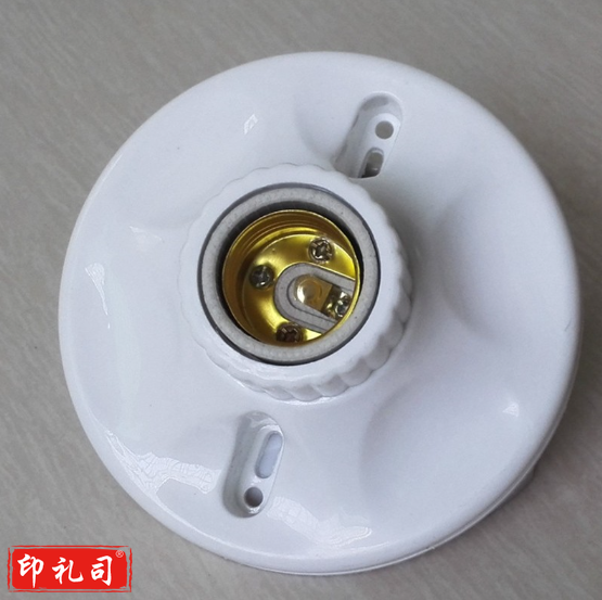  E27螺口灯头灯座陶瓷绝缘 E27螺口灯座