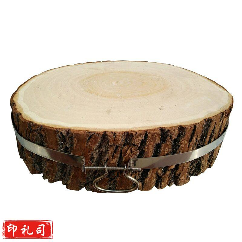  菜墩菜板柳木实木圆形整木加厚肉墩 40cm*8cm