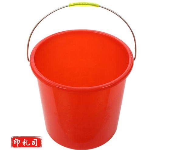 塑料水桶21升颜色:大红色