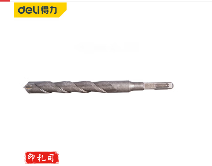 得力电锤钻方柄穿墙圆柄两坑冲击钻头方柄四坑混凝土水泥开孔钻 DL-F06150 方柄电锤钻