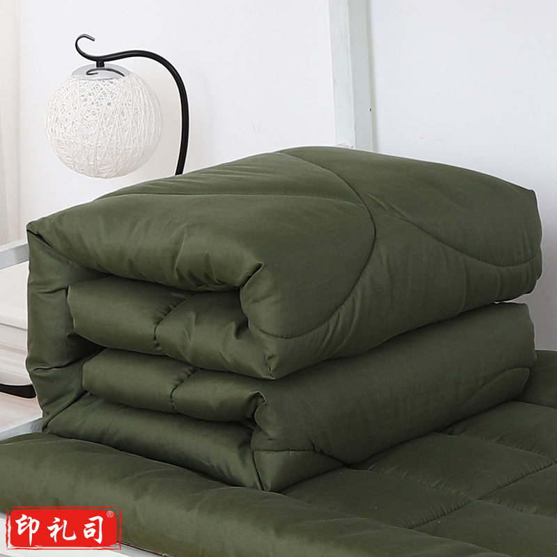  单人床军工棉花被子被褥套装 盖被6斤 尺寸200*150cm 褥子3斤 尺寸195*90cm