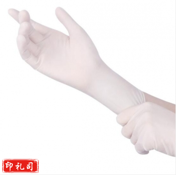 一次性乳胶手套 检查手套 无粉 白色乳白橡胶手套（一副）