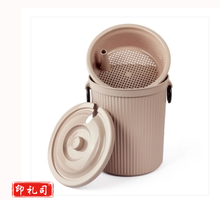 茶具塑料茶水桶茶桶茶渣桶排水桶带盖滤茶桶茶叶垃圾桶茶具桶高27cm桶口直径25cm