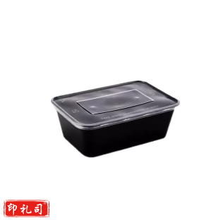 长方形一次性餐盒外卖打包盒加厚带盖饭盒塑料食品快餐盒650ml 300套