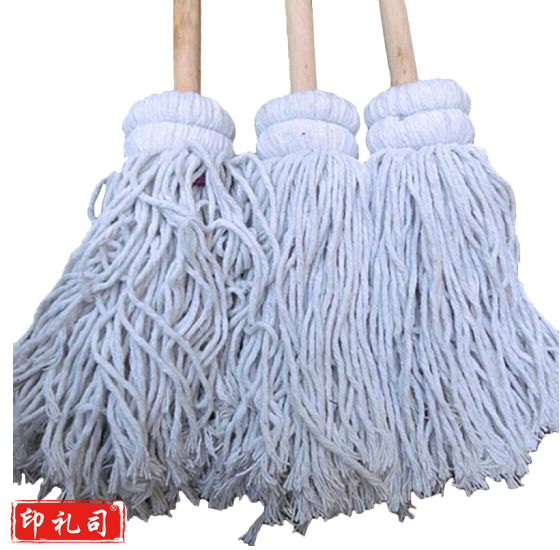 白棉线拖把 传统墩布 棉线墩布 木把墩布