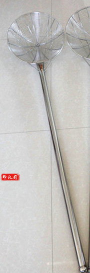 钢笊篱，商用不锈钢笊篱漏勺捞面滤网大漏勺 40CM
