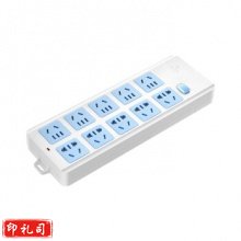 公牛 GN-605W 10孔 无线机柜插座 白色