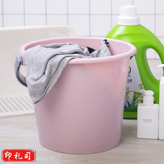 中号水桶11L 家用水桶 加厚塑料桶 清洁提桶(颜色随机)