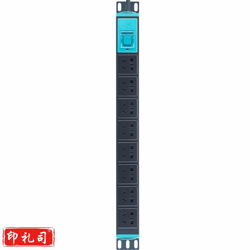 公牛(BULL) GNE-1080 机柜专用插排拖线板插座 8位总控 1.8米 10A 250V