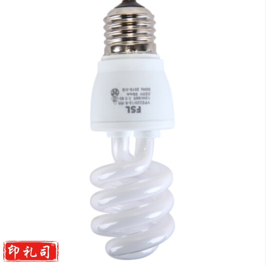 佛山(FSL)11W 日光灯节能灯泡半螺旋灯 螺旋6500K 白光