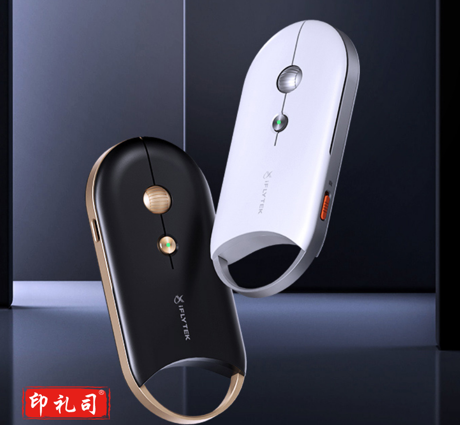 科大讯飞无线蓝牙鼠标M610 办公鼠标 无线外设 轻薄出差便携 智能语音输入打字翻译会议鼠标 魅夜黑