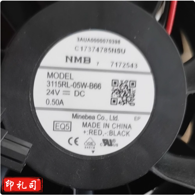 3115RL-05W-B66 18.5KW/15KW变频器风扇 DC24V 0.50A
