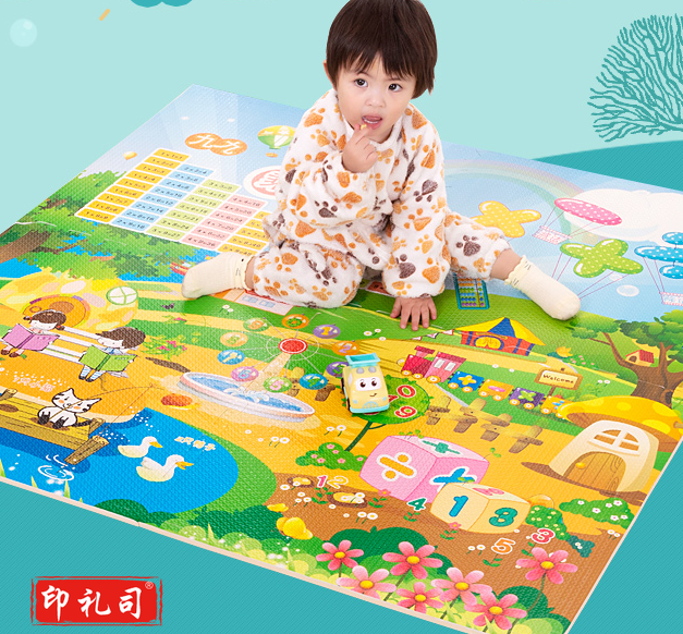 动物拼图地垫 泡沫拼接垫地垫 卡通拼图地板垫60*60cm 4片装