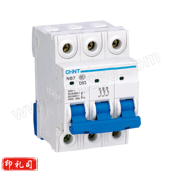 CHINT/正泰 NB7系列小型断路器 NB7 3P C32 C脱扣 额定电流32A 1个 销售单位：个