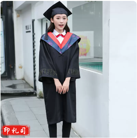 学位服/学士服 S//L号 如意扣+长城刺绣+塑料帽子 文科/理科农科/工科/医科/军科  