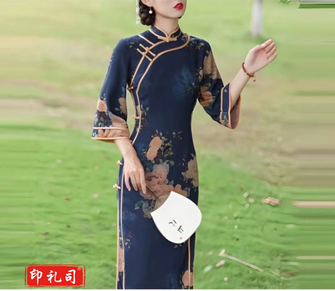 中国风复古旗袍