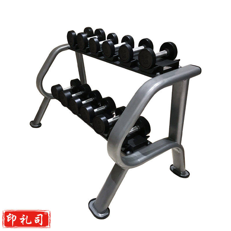 捷瑞特 J-YLTYT6 包胶哑铃六组套装 总重量150.6kg 典雅黑色 套