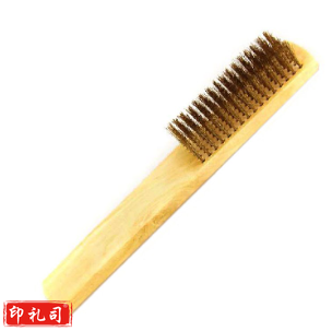 YG-T15mm 原木柄多用途铜丝刷 金属表面清洁刷 除漆除锈刷子 铜丝板刷 Jd.25个起售 (偏远区域下单前请电话咨询)