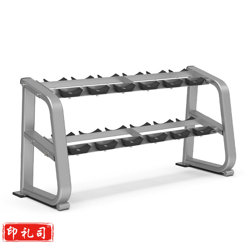 捷瑞特 J-21043A 豪华6组双层哑铃架 2277x520x730mm 深灰色