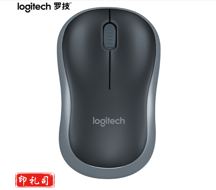 罗技M186 无线鼠标(黑色灰边)  