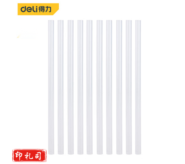 得力 DL390010A热熔胶棒(白)7x140mmx10支