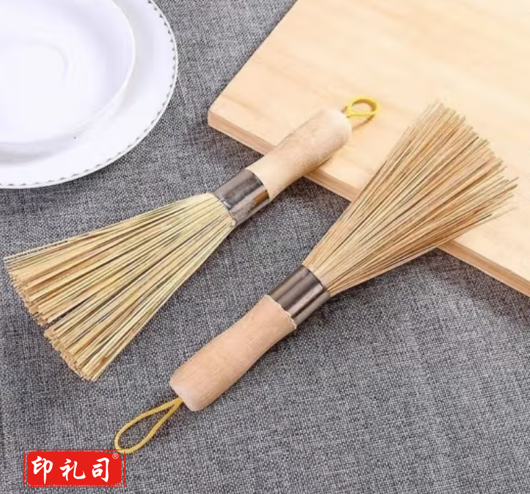 巨联(JULIAN) 洗锅刷 原木手柄竹锅刷 原色