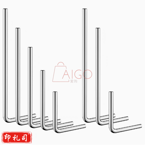 304不锈钢七字管L型排水管配件30*120