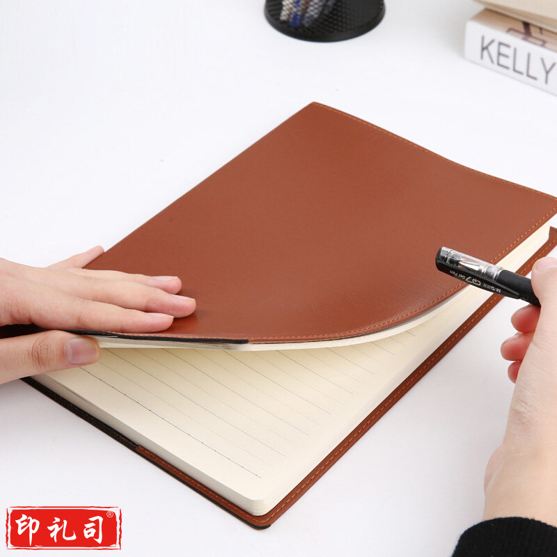 晨光（M&G）APY4K380 办公B5皮革皮面日记本记事本子124页 棕色（可当天配送发货）