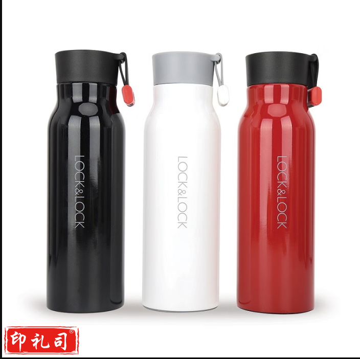 乐扣乐扣LHC4125红色保温杯男女不锈钢车载水杯茶杯便携大容量学生杯子热水杯500ML