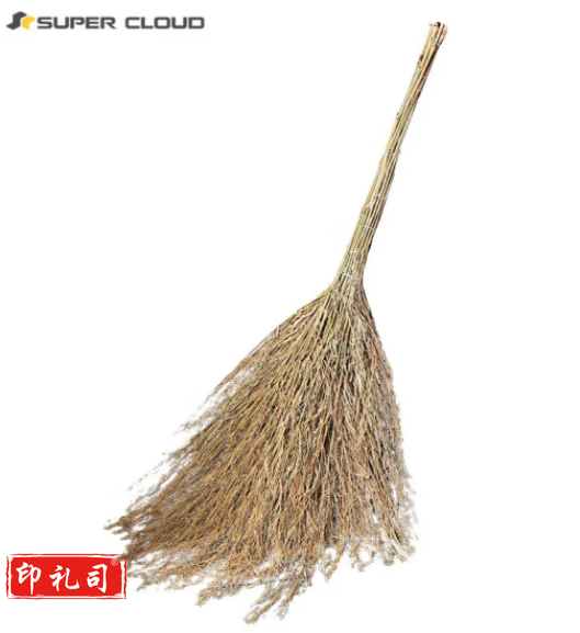 舒蔻(Supercloud)大扫把竹环卫马路物业柏油道路地面清扫清洁大号笤帚扫帚 竹枝连体3.8斤款 1把