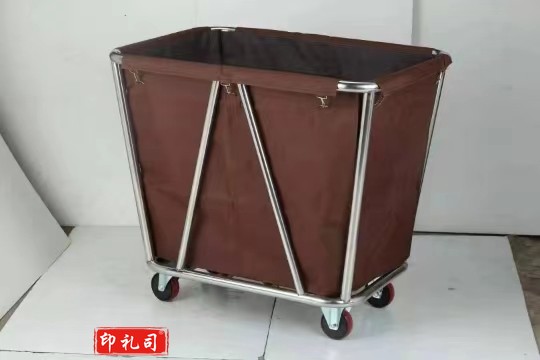酒店专用布草收纳车  不锈钢加厚推车
