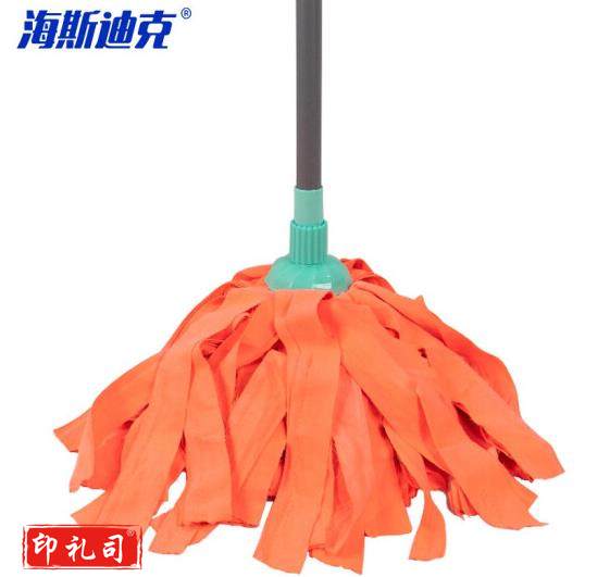 海斯迪克  HKQJ18 (5只装)实用毛巾墩布拖把 漆杆 大号可拆卸替换拖布 老式拖把 (颜色随机发货) (077)