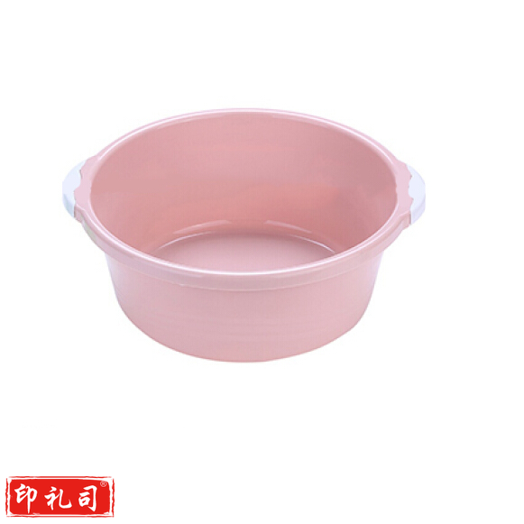 大号脸盆 双耳脸盆 加厚塑料洗脸盆洗衣盆 尺寸：37.5*13cm