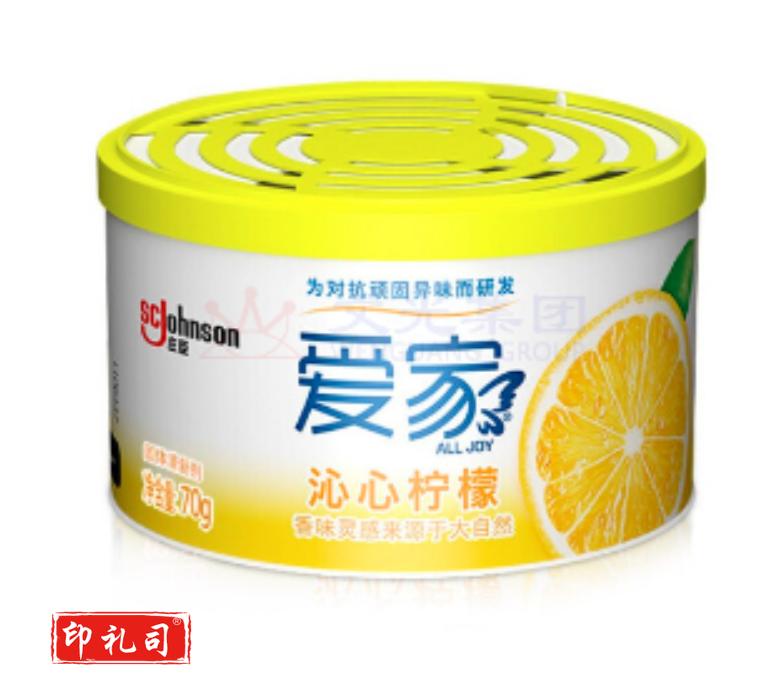 爱家 固体清香剂 快乐柠檬 70g 固体 空气清新剂卫生间除臭   SHKJ000235