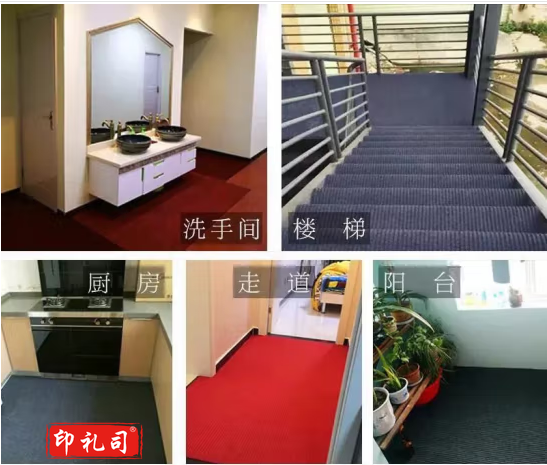 可定制地毯进门防滑楼梯走廊地毯厨房吸水商场酒店迎宾红地毯 灰色 1.2米*20米/卷（24平米））
