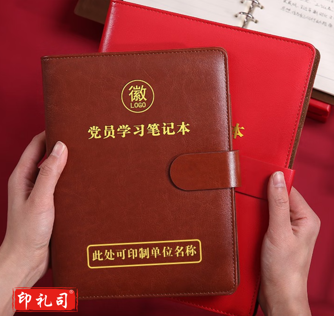 活页本党员学习笔记本A5会议党建党小组商务谈话办公工作记事本(可接单位定制)