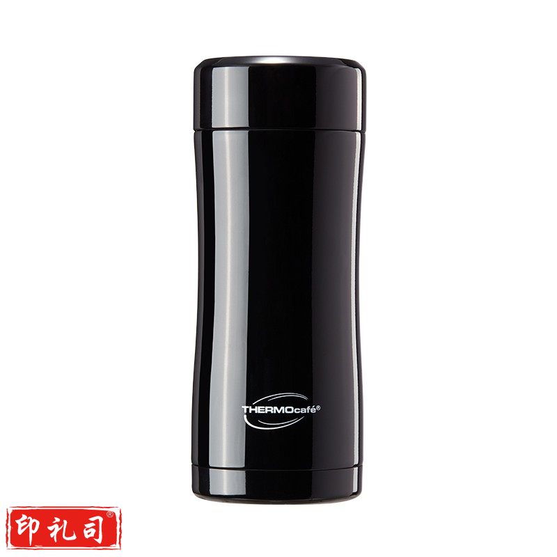 膳魔师（THERMOS） thermoscafe子品牌 CSYK-400 不锈钢广口保温杯水杯 黑色BK