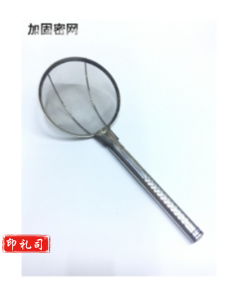 加厚油炸漏勺不锈钢密网过滤网勺油抄小笊篱直径22cm