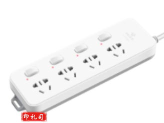 公牛插座接线板 4位分控5米