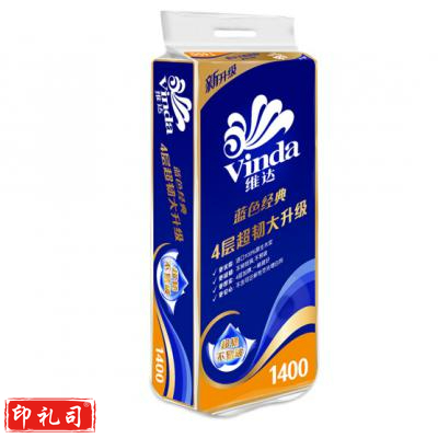维达(Vinda)V4069-A 140克卷纸卫生纸纸巾 10卷/提