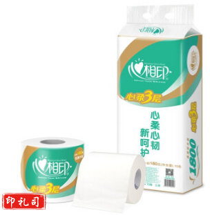 心相印BT810心柔有芯卷筒纸家用卫生纸心心相印厕所纸3层180g