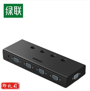 绿联分配器一分四 高清视频1进4出分屏器