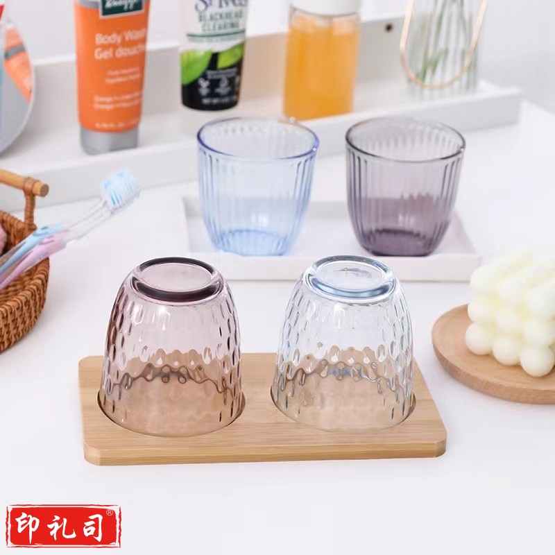 透明玻璃杯漱口杯 8cm口径加厚漱口杯