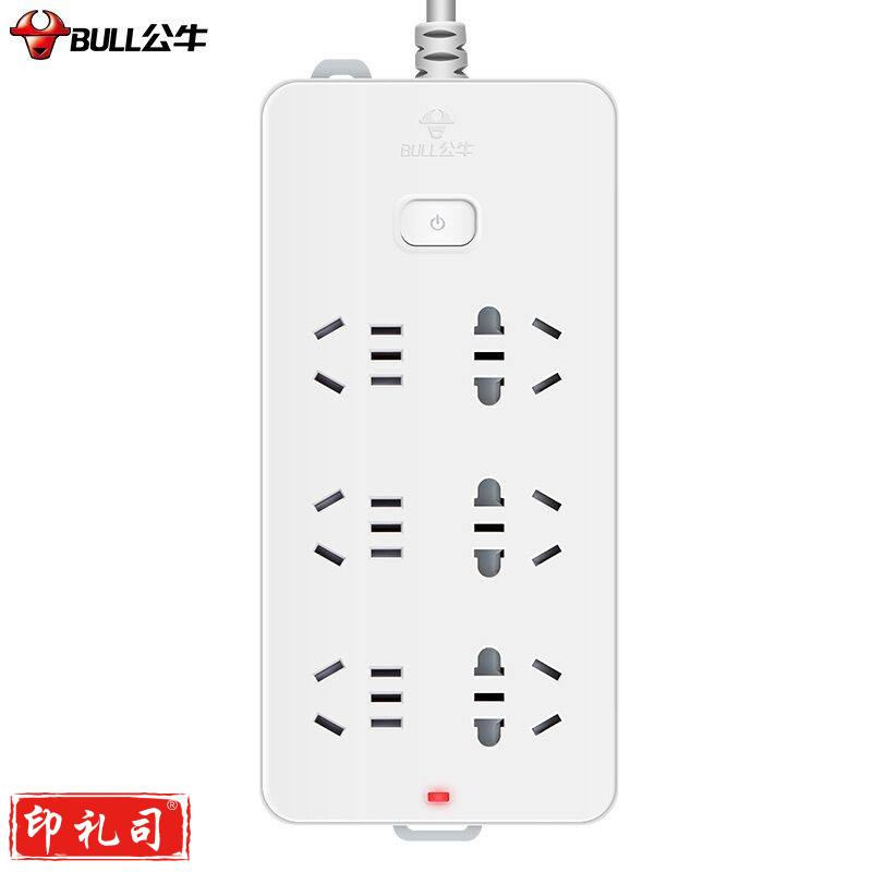 公牛 插排 GN-109K 3米 六孔