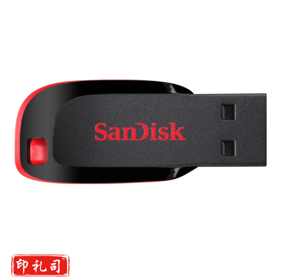 闪迪 (SanDisk)32GB USB2.0 U盘 CZ50酷刃 黑红色