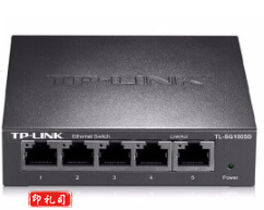 普联(TP-LINK)5口千兆交换机 企业级交换机 监控网络网线分线器 分流器 金属机身  TJHX05231557231097