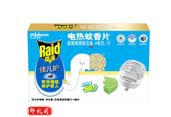 雷达(Raid)佳儿护 电蚊香片 60片+无线加热器 桉树香型 插电驱蚊器 灭蚊 防蚊虫 驱蚊片