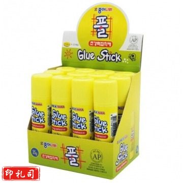 南韩固体胶 35g黄色办公胶棒(12支装) BG.674