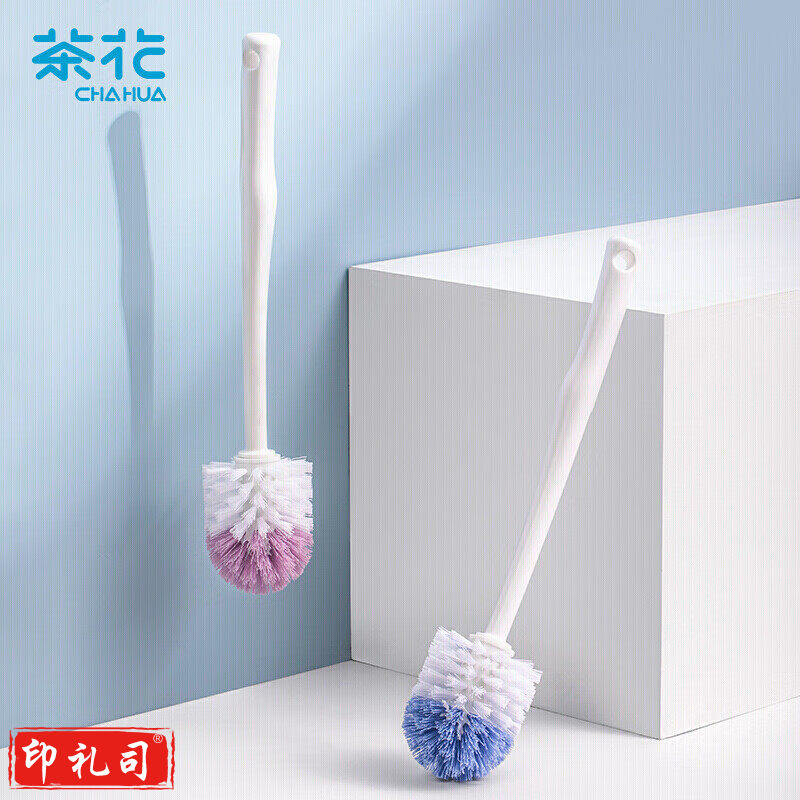 茶花 刷马桶刷神器无死角长柄把清洁硬毛刷子卫生间浴室打扫工具洗厕所刷洁厕刷