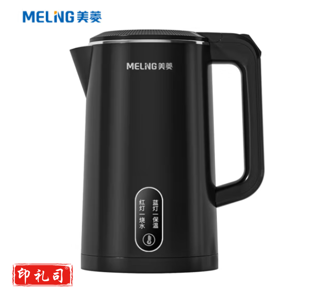 美菱(MeiLing)电水壶烧水壶 家用1.8L双层防烫热水壶 304不锈钢内胆电热水壶MH-A1829  MCXA03031039345884
